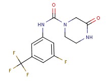 N-[3-fluoro-5-(trifluoromethyl)phenyl]-3-oxopiperazine-1-carboxamide