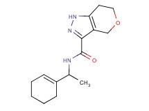 N-(1-cyclohex-1-en-1-ylethyl)-1,4,6,7-tetrahydropyrano[4,3-c]pyrazole-3-carboxamide
