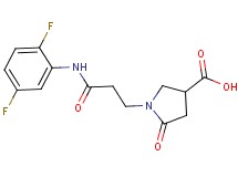 1-{3-[(2,5-difluorophenyl)amino]-3-oxopropyl}-5-oxopyrrolidine-3-carboxylic acid