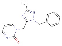 1-[(1-benzyl-3-methyl-1H-1,2,4-triazol-5-yl)methyl]pyrimidin-2(1H)-one