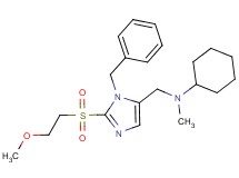({1-benzyl-2-[(2-methoxyethyl)sulfonyl]-1H-imidazol-5-yl}methyl)cyclohexyl(methyl)amine