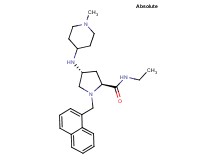 (4R)-N-ethyl-4-[(1-methyl-4-piperidinyl)amino]-1-(1-naphthylmethyl)-L-prolinamide