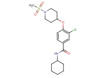 3-chloro-N-cyclohexyl-4-{[1-(methylsulfonyl)-4-piperidinyl]oxy}benzamide