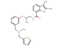 2,3-dimethyl-N-[2-(3-{[methyl(2-thienylmethyl)amino]methyl}phenoxy)propyl]-1H-indole-7-carboxamide