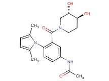 N-[3-{[(3S*,4S*)-3,4-dihydroxypiperidin-1-yl]carbonyl}-4-(2,5-dimethyl-1H-pyrrol-1-yl)phenyl]acetamide