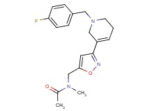N-({3-[1-(4-fluorobenzyl)-1,2,5,6-tetrahydropyridin-3-yl]isoxazol-5-yl}methyl)-N-methylacetamide
