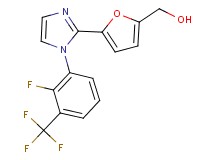 (5-{1-[2-fluoro-3-(trifluoromethyl)phenyl]-1H-imidazol-2-yl}-2-furyl)methanol