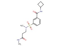 N-cyclobutyl-3-({methyl[3-(methylamino)-3-oxopropyl]amino}sulfonyl)benzamide