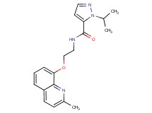 1-isopropyl-N-{2-[(2-methylquinolin-8-yl)oxy]ethyl}-1H-pyrazole-5-carboxamide