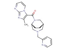 2-methyl-3-{[(1S*,5R*)-3-(pyridin-2-ylmethyl)-3,6-diazabicyclo[3.2.2]non-6-yl]carbonyl}imidazo[1,2-a]pyrimidine