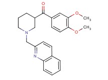 (3,4-dimethoxyphenyl)[1-(2-quinolinylmethyl)-3-piperidinyl]methanone