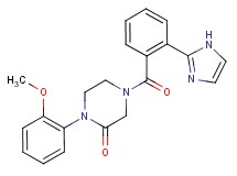4-[2-(1H-imidazol-2-yl)benzoyl]-1-(2-methoxyphenyl)-2-piperazinone