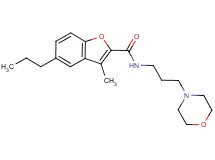 3-methyl-N-[3-(4-morpholinyl)propyl]-5-propyl-1-benzofuran-2-carboxamide