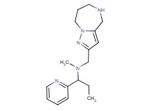 N-methyl-1-pyridin-2-yl-N-(5,6,7,8-tetrahydro-4H-pyrazolo[1,5-a][1,4]diazepin-2-ylmethyl)propan-1-amine