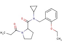 N-cyclopropyl-N-(2-ethoxybenzyl)-1-propionylpyrrolidine-2-carboxamide