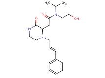 N-(2-hydroxyethyl)-N-isopropyl-2-{3-oxo-1-[(2E)-3-phenyl-2-propen-1-yl]-2-piperazinyl}acetamide