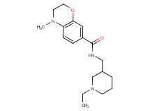 N-[(1-ethylpiperidin-3-yl)methyl]-4-methyl-3,4-dihydro-2H-1,4-benzoxazine-7-carboxamide