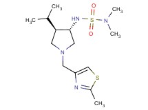 N'-{(3S*,4R*)-4-isopropyl-1-[(2-methyl-1,3-thiazol-4-yl)methyl]-3-pyrrolidinyl}-N,N-dimethylsulfamide