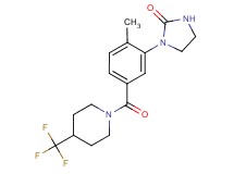 1-(2-methyl-5-{[4-(trifluoromethyl)-1-piperidinyl]carbonyl}phenyl)-2-imidazolidinone