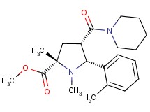 methyl (2S*,4S*,5R*)-1,2-dimethyl-5-(2-methylphenyl)-4-(1-piperidinylcarbonyl)-2-pyrrolidinecarboxylate