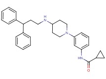 N-(3-{4-[(3,3-diphenylpropyl)amino]-1-piperidinyl}phenyl)cyclopropanecarboxamide