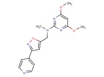4,6-dimethoxy-N-methyl-N-{[3-(4-pyridinyl)-5-isoxazolyl]methyl}-2-pyrimidinamine