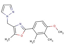 2-(4-methoxy-2,3-dimethylphenyl)-5-methyl-4-(1H-pyrazol-1-ylmethyl)-1,3-oxazole