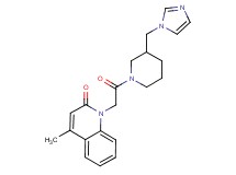 1-{2-[3-(1H-imidazol-1-ylmethyl)-1-piperidinyl]-2-oxoethyl}-4-methyl-2(1H)-quinolinone