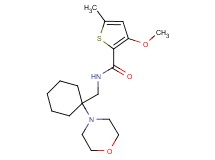 3-methoxy-5-methyl-N-[(1-morpholin-4-ylcyclohexyl)methyl]thiophene-2-carboxamide