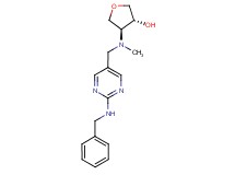 (3R*,4S*)-4-[{[2-(benzylamino)pyrimidin-5-yl]methyl}(methyl)amino]tetrahydrofuran-3-ol