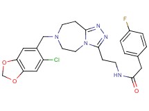 N-(2-{7-[(6-chloro-1,3-benzodioxol-5-yl)methyl]-6,7,8,9-tetrahydro-5H-[1,2,4]triazolo[4,3-d][1,4]diazepin-3-yl}ethyl)-2-(4-fluorophenyl)acetamide