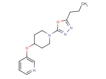 3-{[1-(5-propyl-1,3,4-oxadiazol-2-yl)piperidin-4-yl]oxy}pyridine
