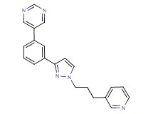 5-(3-{1-[3-(3-pyridinyl)propyl]-1H-pyrazol-3-yl}phenyl)pyrimidine