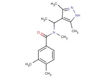 N-[1-(3,5-dimethyl-1H-pyrazol-4-yl)ethyl]-N,3,4-trimethylbenzamide