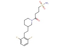 4-{3-[2-(2,6-difluorophenyl)ethyl]-1-piperidinyl}-4-oxo-1-butanesulfonamide