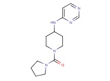 N-[1-(pyrrolidin-1-ylcarbonyl)piperidin-4-yl]pyrimidin-4-amine