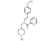 N-[2-(4-methoxyphenyl)ethyl]-N-[(1-methyl-4-piperidinyl)methyl]-2-pyridinecarboxamide