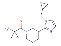 [1-({3-[1-(cyclopropylmethyl)-1H-imidazol-2-yl]-1-piperidinyl}carbonyl)cyclopropyl]amine dihydrochloride