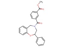 methyl 3-[(2-phenyl-2,3-dihydro-1,4-benzoxazepin-4(5H)-yl)carbonyl]benzoate