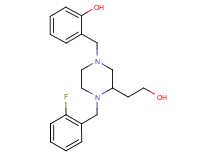 2-{[4-(2-fluorobenzyl)-3-(2-hydroxyethyl)-1-piperazinyl]methyl}phenol