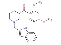 (2,4-dimethoxyphenyl)[1-(1H-indol-2-ylmethyl)-3-piperidinyl]methanone