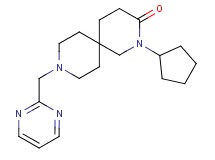 2-cyclopentyl-9-(pyrimidin-2-ylmethyl)-2,9-diazaspiro[5.5]undecan-3-one