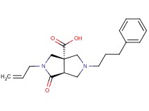 (3aS*,6aS*)-2-allyl-1-oxo-5-(3-phenylpropyl)hexahydropyrrolo[3,4-c]pyrrole-3a(1H)-carboxylic acid