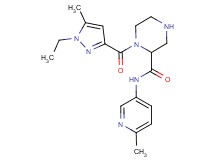1-[(1-ethyl-5-methyl-1H-pyrazol-3-yl)carbonyl]-N-(6-methyl-3-pyridinyl)-2-piperazinecarboxamide