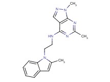 1,6-dimethyl-N-[2-(2-methyl-1H-indol-1-yl)ethyl]-1H-pyrazolo[3,4-d]pyrimidin-4-amine