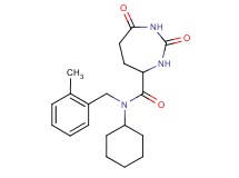 N-cyclohexyl-N-(2-methylbenzyl)-2,7-dioxo-1,3-diazepane-4-carboxamide