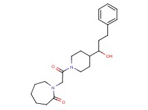 1-{2-[4-(1-hydroxy-3-phenylpropyl)-1-piperidinyl]-2-oxoethyl}-2-azepanone