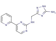 N-[(5-amino-1H-1,2,4-triazol-3-yl)methyl]-4-(2-pyridinyl)-2-pyrimidinamine