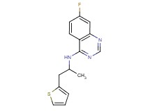 7-fluoro-N-[1-methyl-2-(2-thienyl)ethyl]quinazolin-4-amine