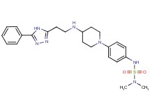 N,N-dimethyl-N'-[4-(4-{[2-(5-phenyl-4H-1,2,4-triazol-3-yl)ethyl]amino}-1-piperidinyl)phenyl]sulfamide